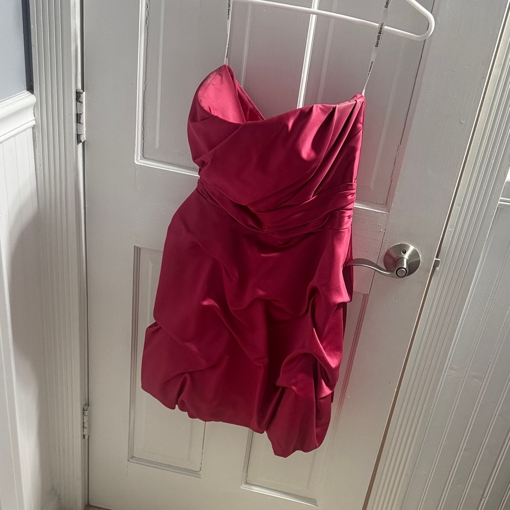 Elegant Pink Strapless Dress
